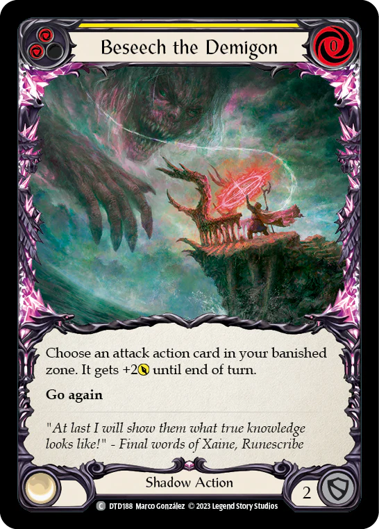 Beseech the Demigon (Yellow)