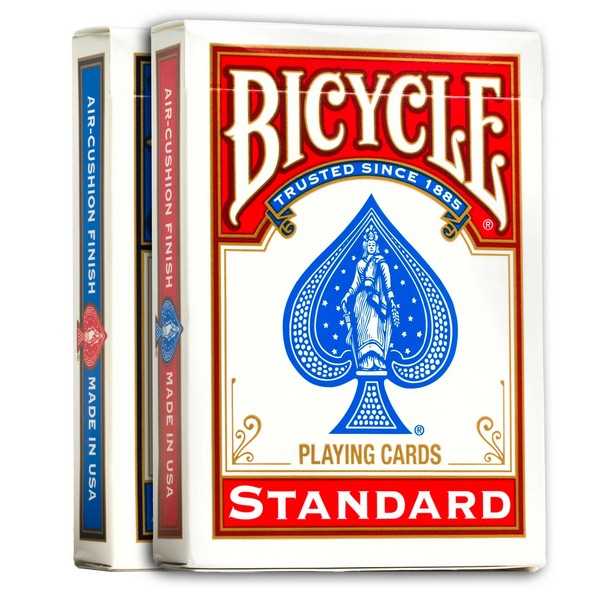 Bicycle Gold Standard Red & Blue Playing Cards Assorted