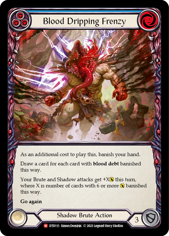 Blood Dripping Frenzy (Blue)