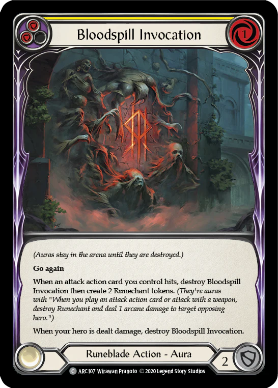 Bloodspill Invocation (Yellow)