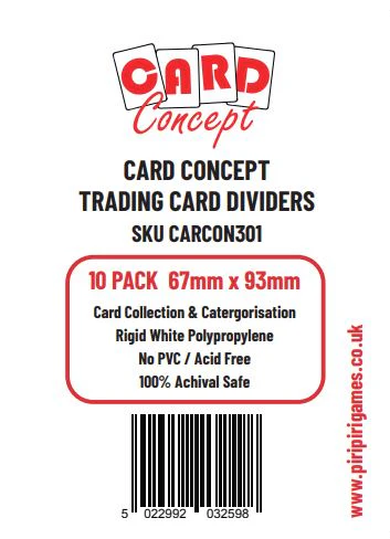 Card Concept Trading Card Dividers