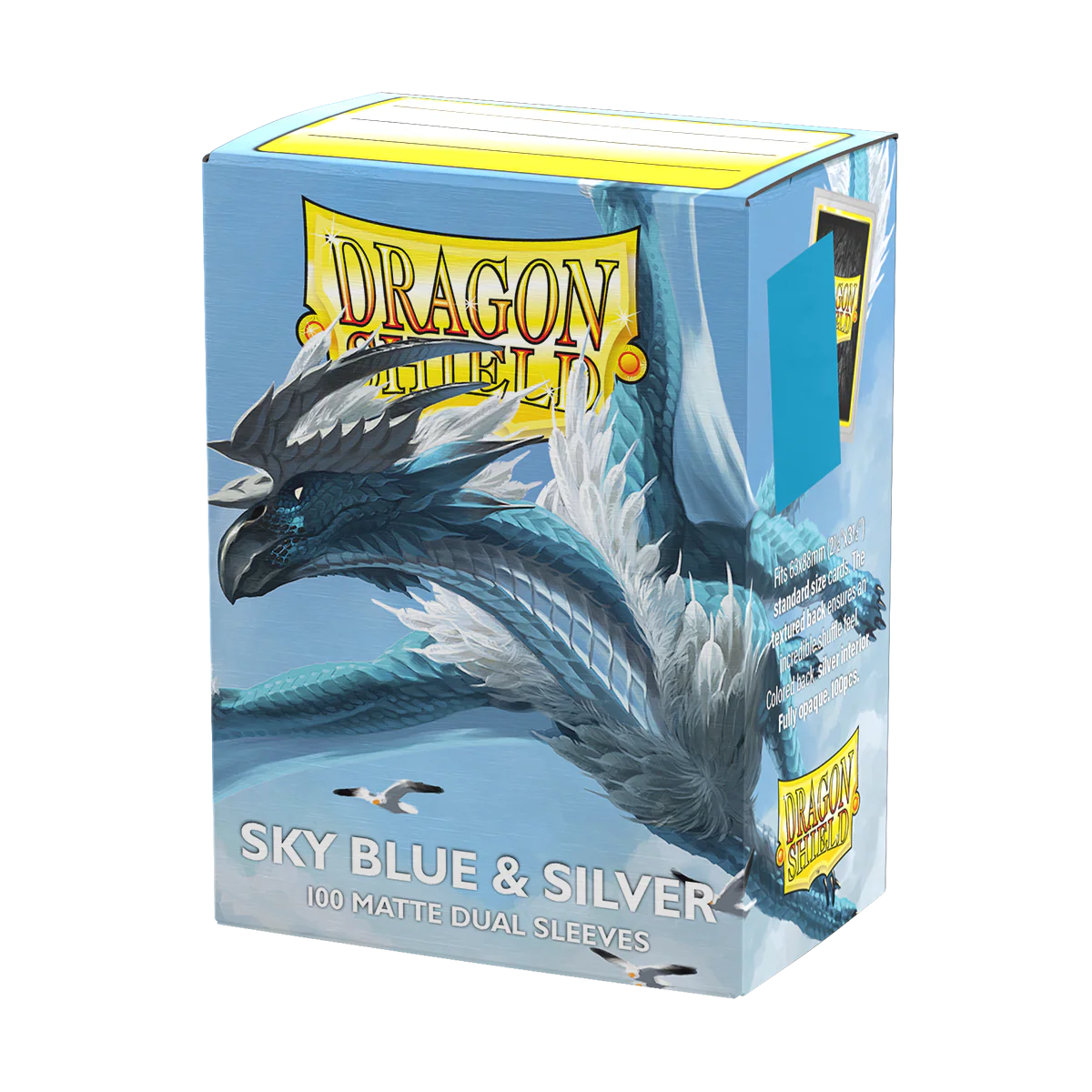 Dragon Shield β Standard size β Dual Matte β Sky Blue & Silver