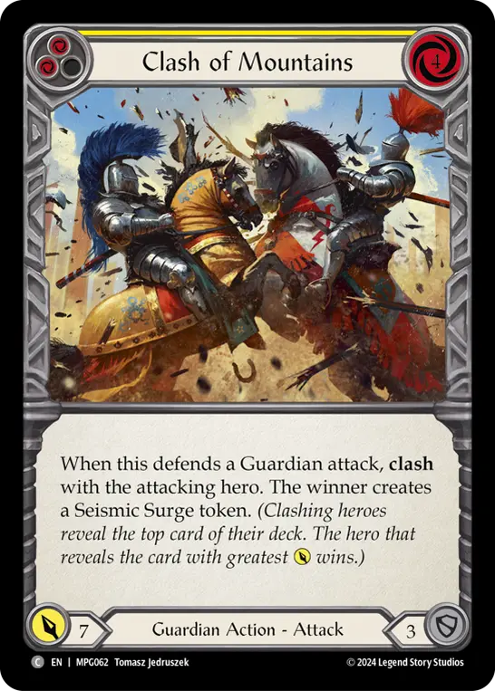 Clash of Mountains (Yellow)