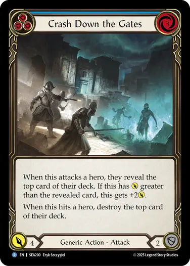 Crash Down the Gates (Blue)