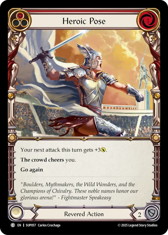Heroic Pose (Red)