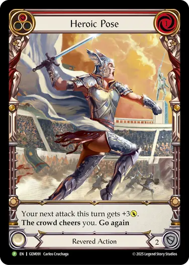 Heroic Pose (Red) - Image 2