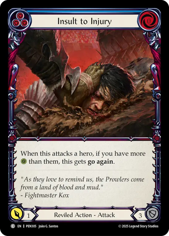Insult To Injury (Blue)