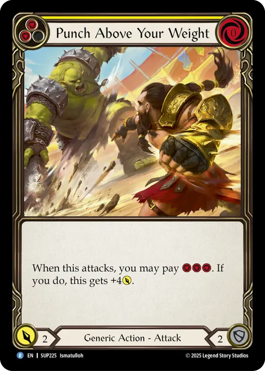 Punch Above Your Weight (Yellow)