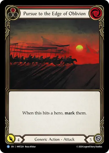 Pursue to the Edge of Oblivion (Red)