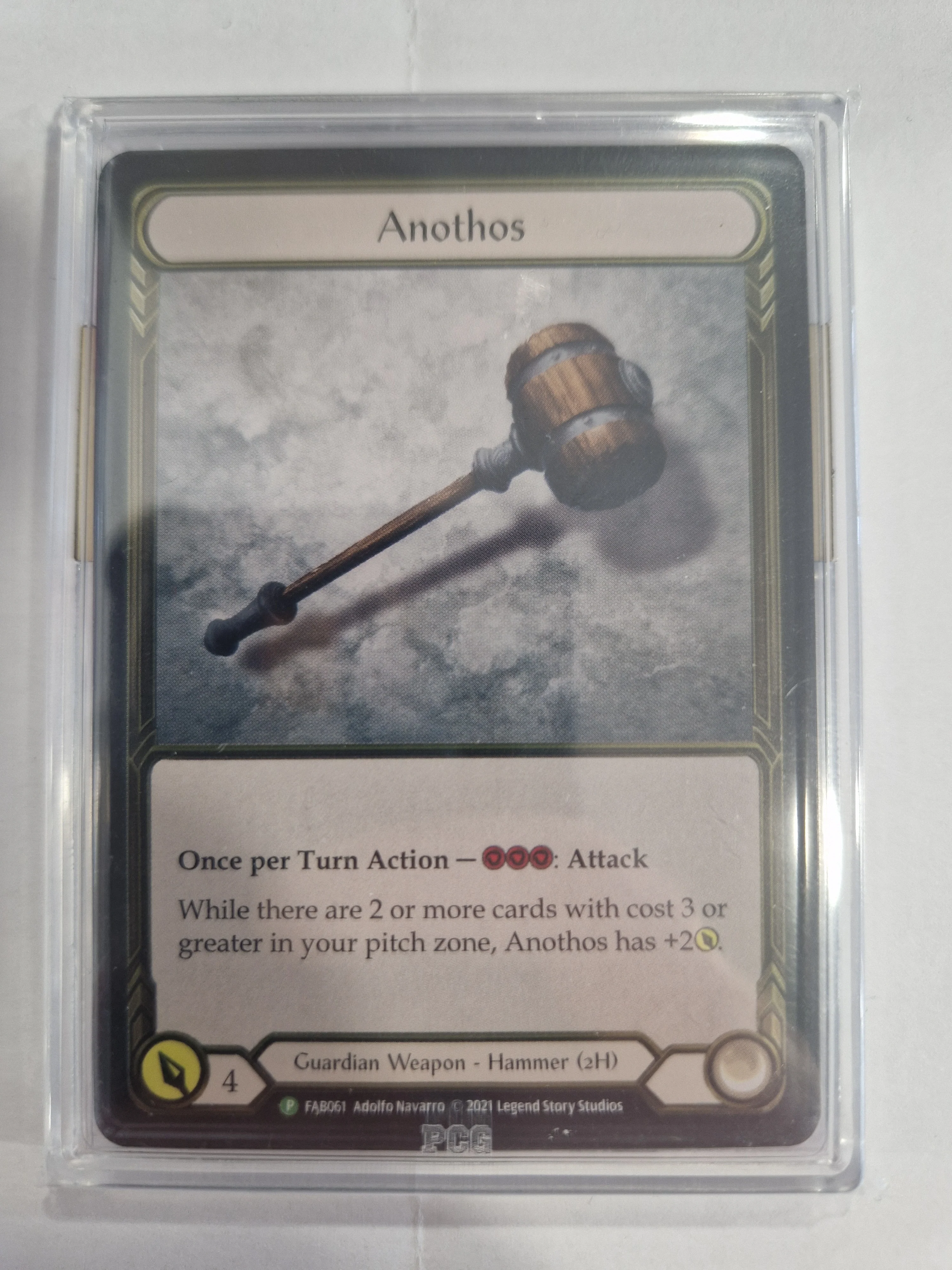 FAB Slab - Anothos Gold Cold Foil Players Slim Slab PCG 10