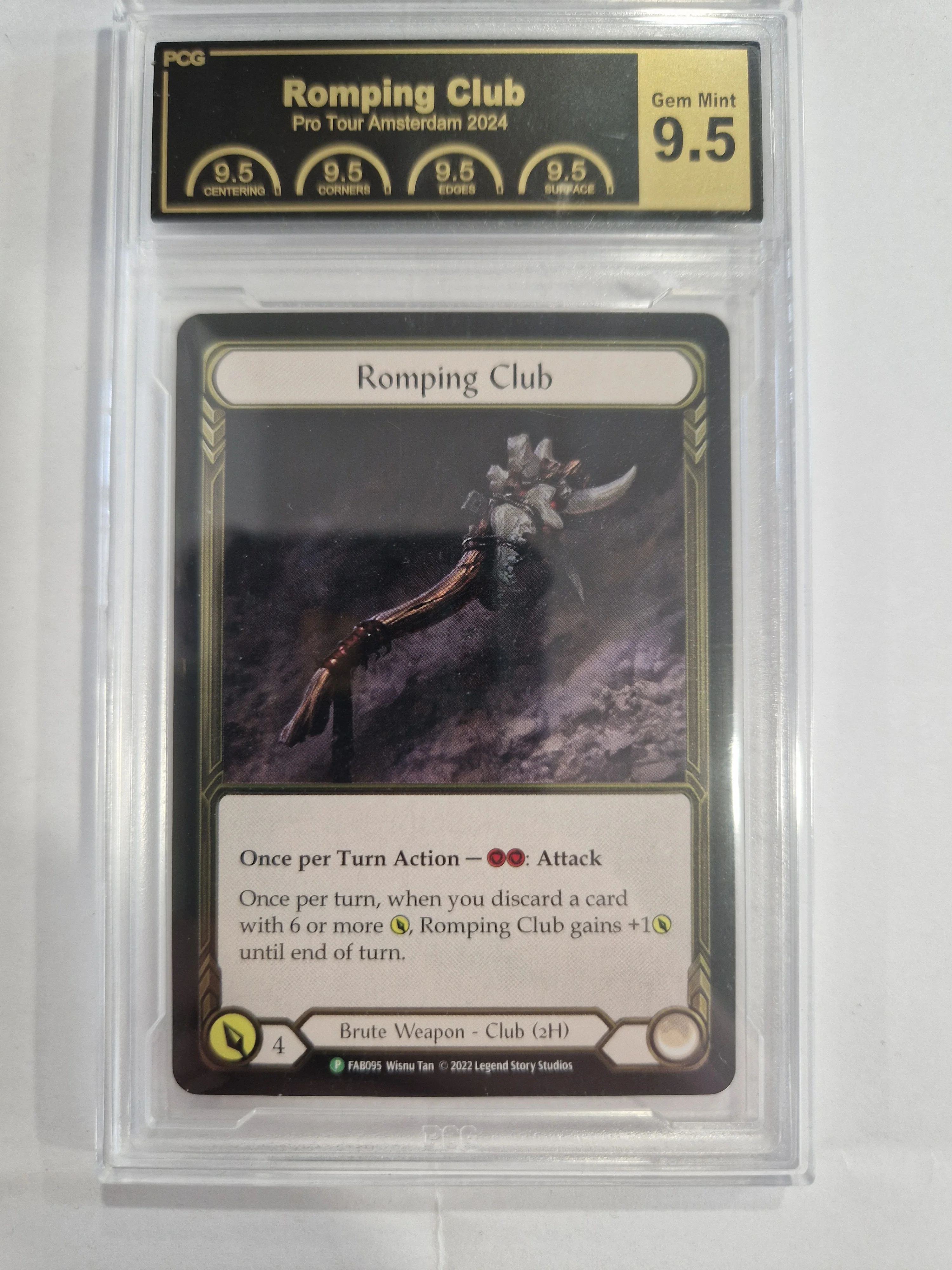 FAB Slab - Romping Club Gold Cold Foil PCG 9.5