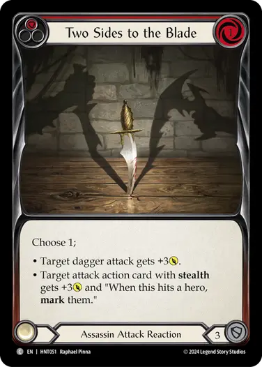 Two Sides to the Blade (Red)