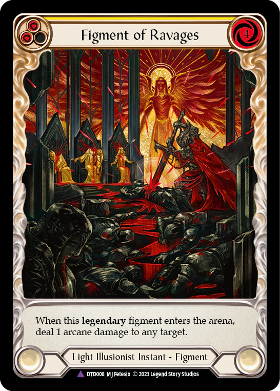 Figment of Ravages (Yellow) // Sekem, Archangel of Ravages