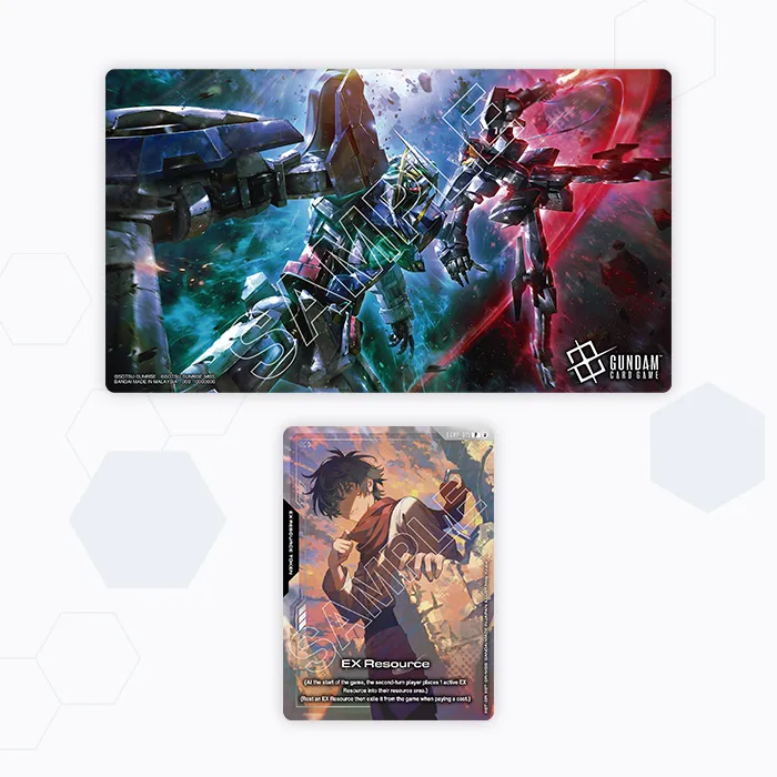 Gundam Card Game - Playmat and Card Set Mobile Suit Gundam 00