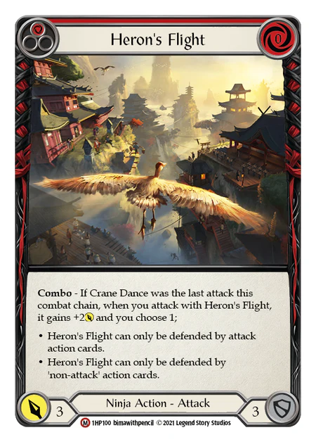 Heron's Flight (Red)
