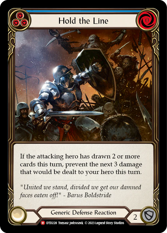 Hold the Line (Blue)