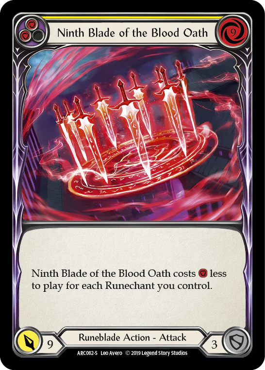 Ninth Blade of the Blood Oath (Yellow)
