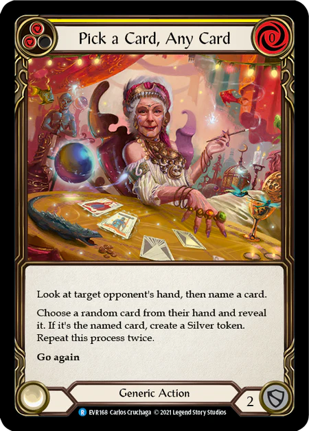 Pick a Card, Any Card (Yellow)