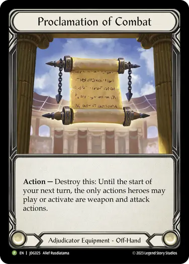 Proclamation of Combat