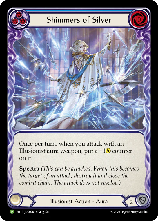 Shimmers of Silver (Blue) - Image 2