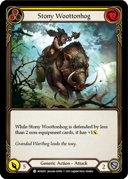 Stony Woottonhog (Yellow)