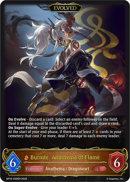 Burnite, Anathema of Flame (Evolved)