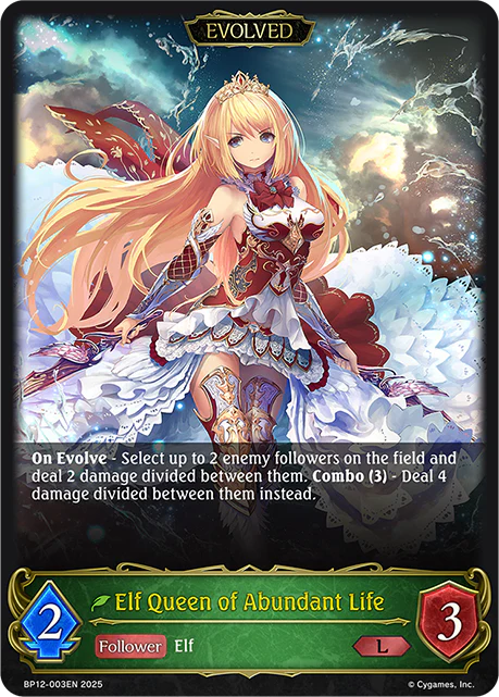 Elf Queen of Abundant Life (Evolved)
