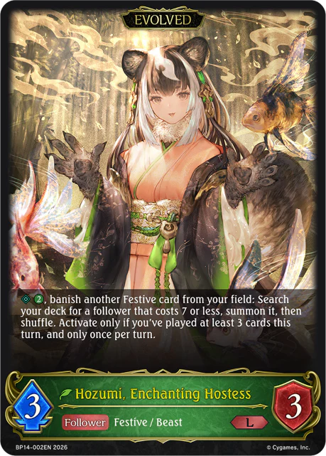 Hozumi, Enchanting Hostess (Evolved)