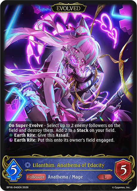 Lilanthim, Anathema of Edacity (Evolved)