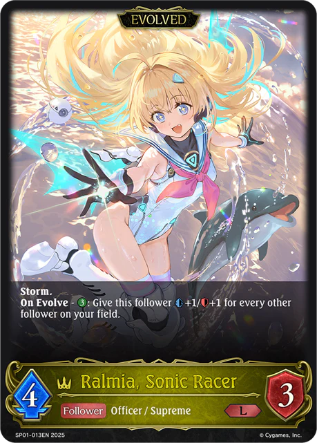 Ralmia, Sonic Racer (Evolved)