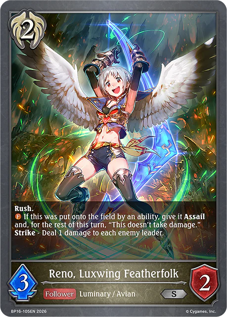 Reno, Luxwing Featherfolk