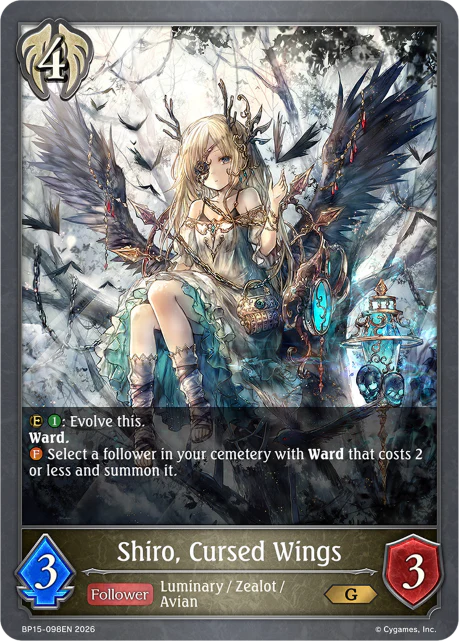 Shiro, Cursed Wings