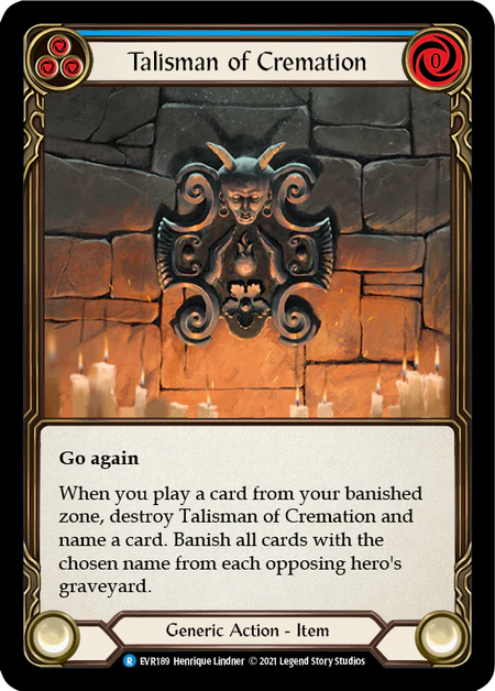 Talisman of Cremation (Blue)