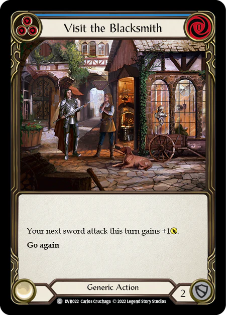 Visit the Blacksmith (Blue)