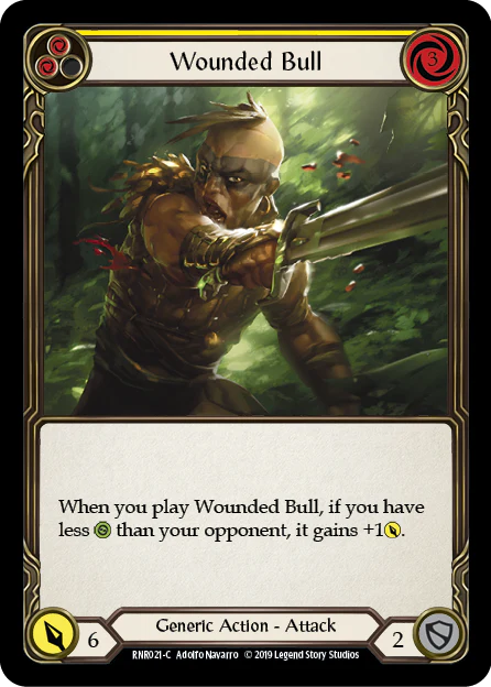 Wounded Bull (Yellow)